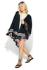 Gigi Oversized Poncho Cardi With Tassels & Border Detailing (7749439258868)