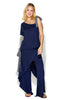 Jenna Cotton Jersey Cold Shoulder Top & Overlay Pants Set (7749494309108) (7750013452532)