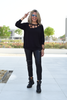 Neckline Cut-Outs Sweater Top (6069158346926)