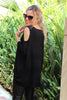 Peek A Boo Top - Black (1677805125676)