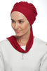 Tulle Multi-way Wrap Turban - Red (1365600993324)