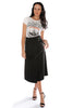 A line Wrap Around Skirt - Black (463418654758)