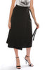 A line Wrap Around Skirt - Black (463418654758)