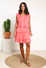 Sleeveless Cotton Jersey Frill Hem Dress (6953940025518) (6969814679726)