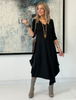 Long Sleeves Total Comfort Dress - Black (4170130325637)