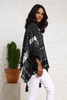 Open Sides Poncho Top With Sequin - Grey/Silver (6953023176878)