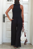 Black Cotton Palazzo Pants - Black/Sadu (5609718087834)