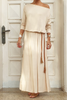 Boat Neck Long Dress (6325613494446)