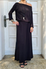 Boat Neck Long Dress (6325613494446)