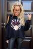 Long Sleeves Loose Fit Hoodie- Black (6233327599790) (6233560187054)