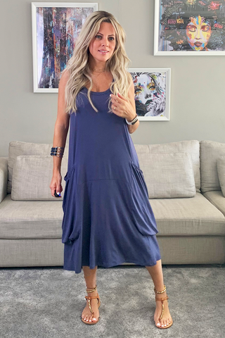 Sleeveless Round Neck Resort Midi Dress (6823646298286)