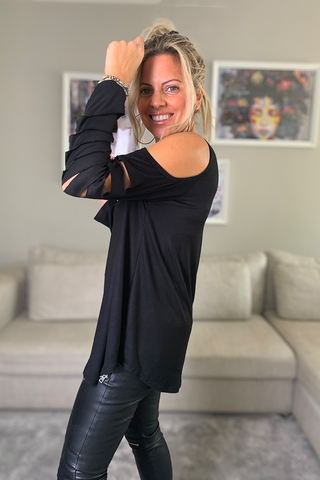 Slashed Sleeves Top (5792446021786)
