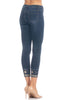 Jeans With Sequins And Embroidery - Denim (4368608886917)