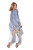 Ocean Poncho With Beaded V Neck & Embroidered Lace (7607019438324)
