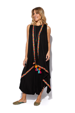 Nooray Cotton Jersey Vest With Lace Detailing (7607198843124)