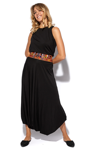 Zahra Cotton Jersey Harem Pants/Skirt With Waist Embroidery (7607329718516)