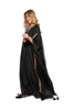Duniya Black Kakftan With Floral Detailing, A Beaded Neckline & Colorful Tassels (7607392436468)