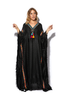 Duniya Black Kakftan With Floral Detailing, A Beaded Neckline & Colorful Tassels (7607392436468)