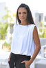 Balloon Top With Elastic Hem & Pleat Detail (6595162472622)