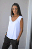 Deep V Neck Cap Sleeves Top (6595236987054) (6595243049134)