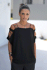 Cutout Shoulder Top With Weaved Straps - Red Straps (6596017750190)