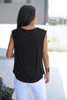 Deep V Neck Cap Sleeves Top (6595236987054) (6595243049134)
