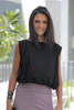 Balloon Top With Elastic Hem & Pleat Detail (6595162472622)