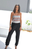 Sadu Tube Top Jumpsuit With Side Slits & detachable Straps - Black (6596124967086)