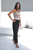 Sadu Tube Top Jumpsuit With Side Slits & detachable Straps - Black (6596124967086)