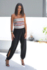 Sadu Tube Top Jumpsuit With Side Slits & detachable Straps - Black (6596124967086)