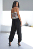 Sadu Tube Top Jumpsuit With Side Slits & detachable Straps - Black (6596124967086)