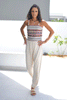 Sadu Tube Top Jumpsuit With Side Slits & detachable Straps - Beige (6596172906670)