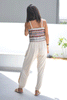 Sadu Tube Top Jumpsuit With Side Slits & detachable Straps - Beige (6596172906670)
