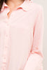 High-Low Ruffle Trim Shirt - Blush - Gingerlining (9059375569)
