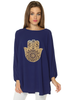 Hamsa Bishop Sleeves Long Top (5736593522842)