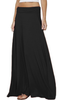 Maxi Cotton Jersey Skirt With Elastic Waist (6306496381102)