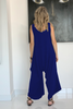 Cotton Harem Jumpsuit - Blue (5589642281114)