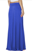 Maxi Cotton Jersey Skirt With Elastic Waist (6306496381102)