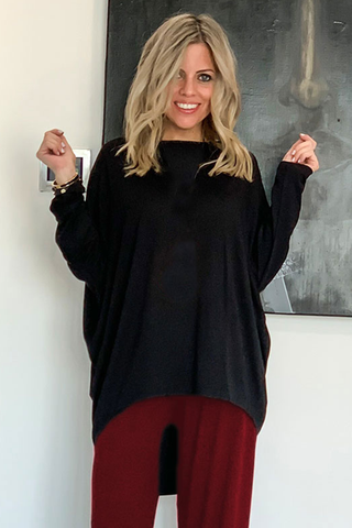 Boat Neck Cotton Top (5871548039322)