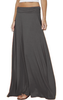 Maxi Cotton Jersey Skirt With Elastic Waist (6306496381102)