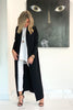 Long Cotton Cardi - Black (3930472153132)
