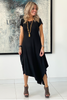 Short Sleeves Round Neck Total Comfort Dress C (6309227888814)