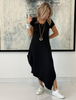 Short Sleeves Total Comfort Dress - Black (4170117021829) (6309227888814)