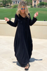 Long V-Neck Cotton Dress C (5867070881946)