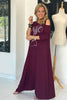 Peek A Boo Sleeves Round Neck Cotton Maxi Dress - Maroon / African Lady (4360079835269)
