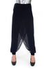 Jogger Pants With Chiffon Overlay in Navy Blue - Gingerlining (745201028) (5762616754330)