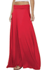 Maxi Cotton Jersey Skirt With Elastic Waist (6306496381102)