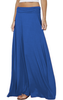 Maxi Cotton Jersey Skirt With Elastic Waist (6306496381102)