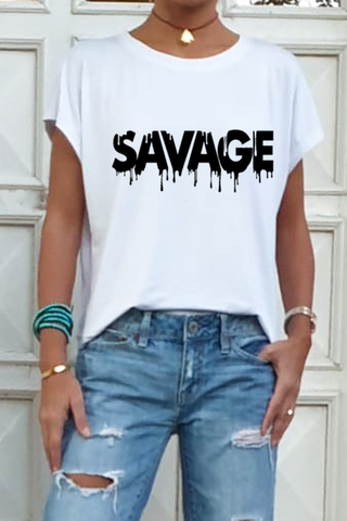 Basic Round Neck Tee With Cap Sleeves (6241852981422)