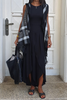 Mystique Sleeveless Kimono- Black / Snake (1674720837676)